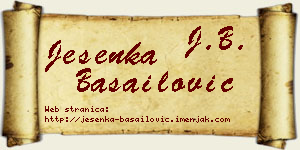 Jesenka Basailović vizit kartica